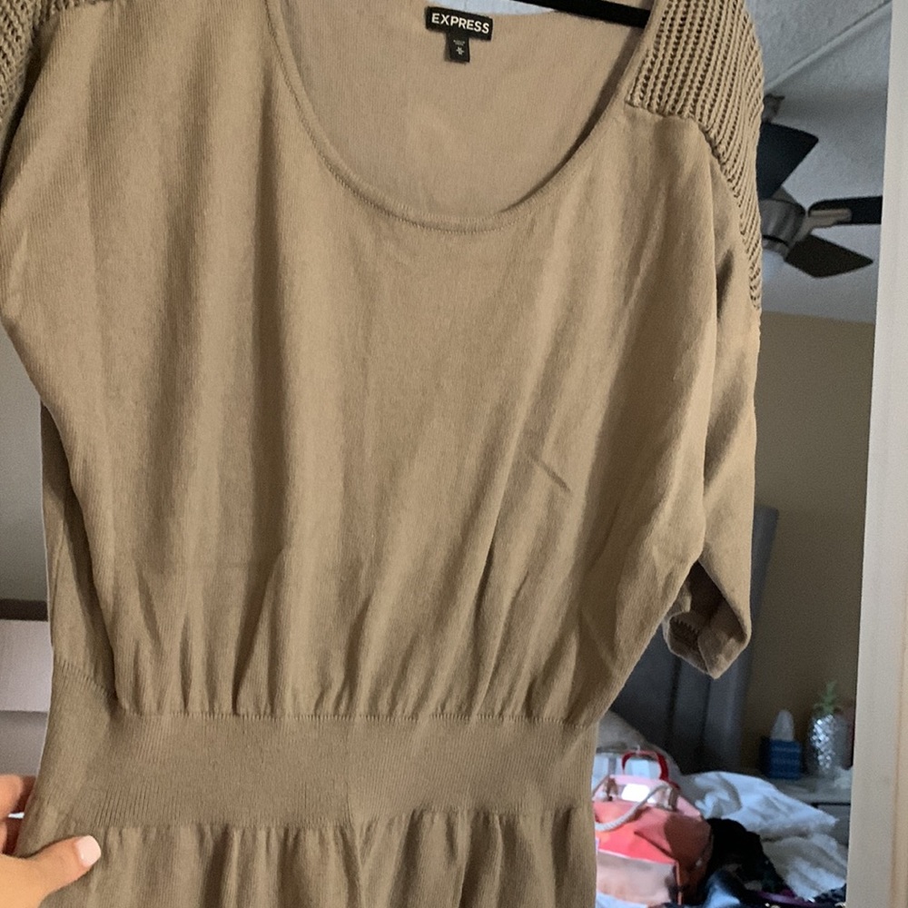 Tan Express Dress - Picture 3 of 6